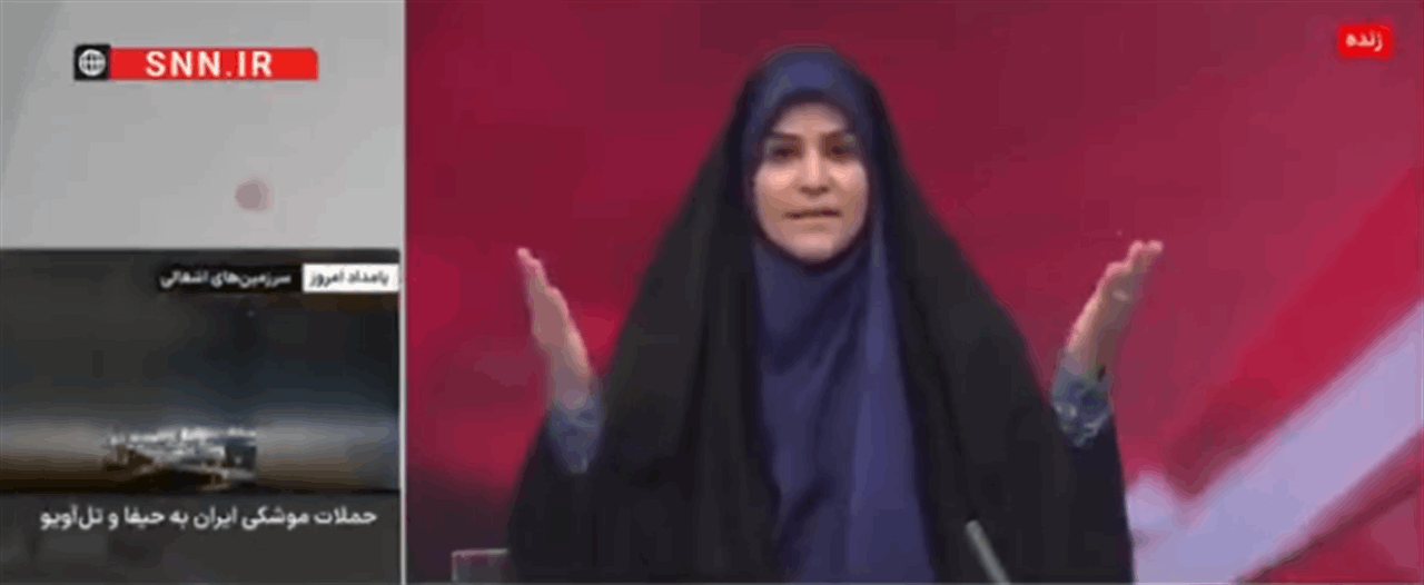 أثناء بث مباشر.. شاهد بالفيديو لحظة استهداف التلفزيون الايراني