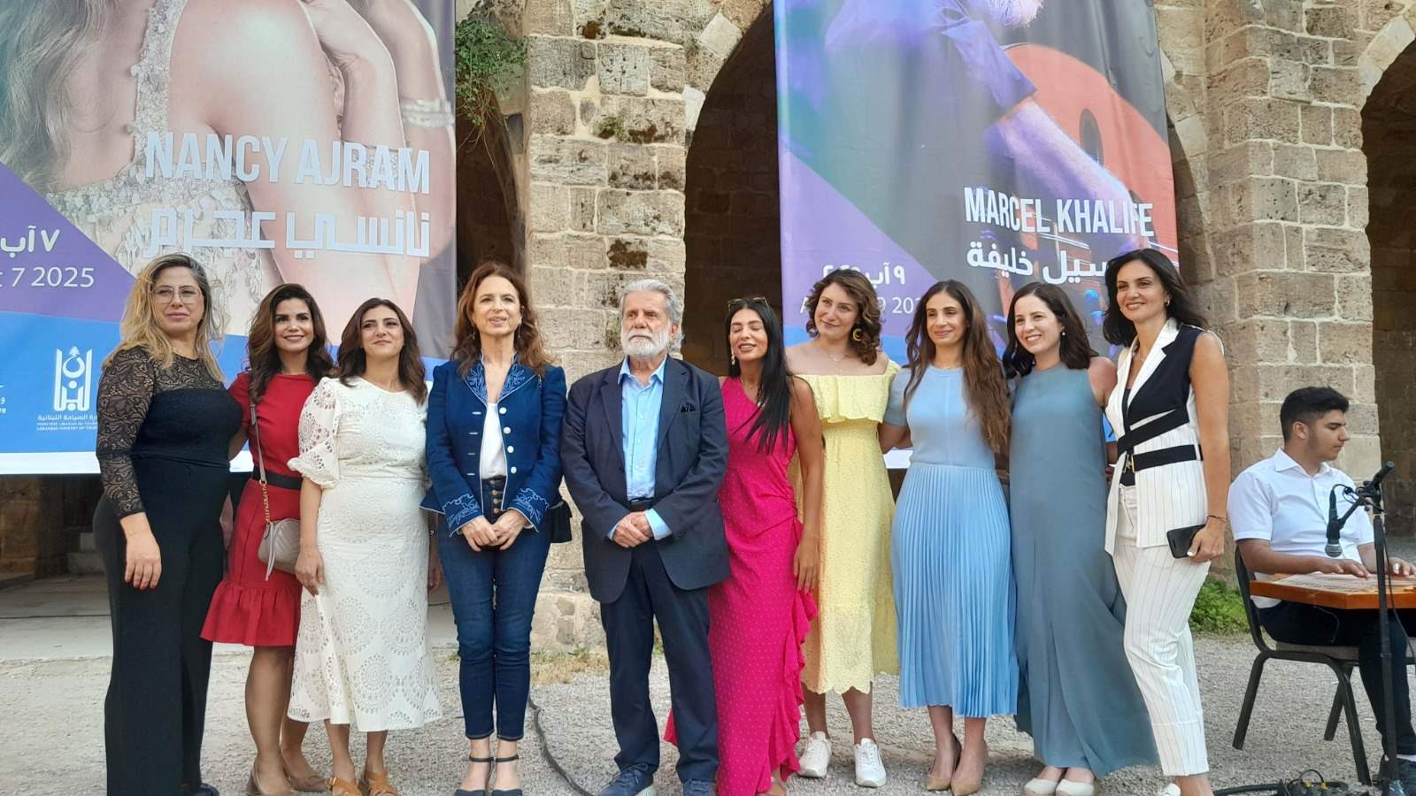 نانسي عجرم ومارسيل خليفة في مهرجانات صيدا الدولية