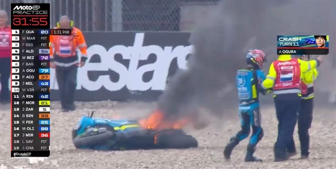 فيديو - حوادث "بالجملة" في تجارب جائزة هولندا الكبرى