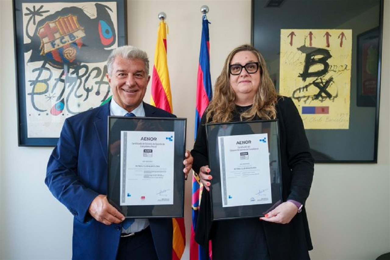 برشلونة أول نادي يحصل على أعلى شهادات الامتثال الإداري في إسبانيا