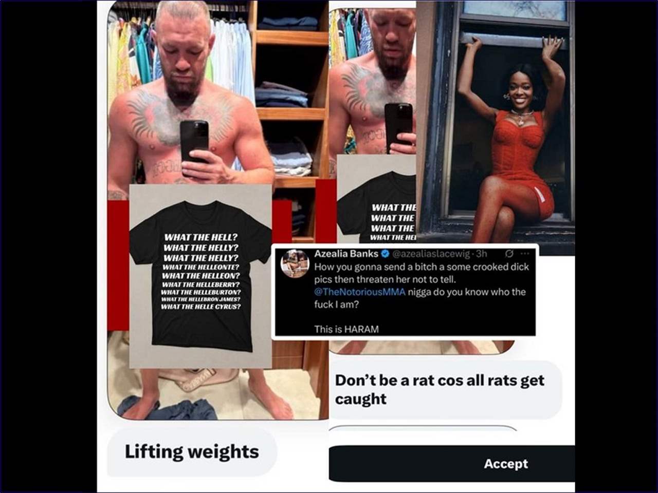 مغنيّة شهيرة تتهم ماكغريغور بالتحرّش وارسال صور حميمة