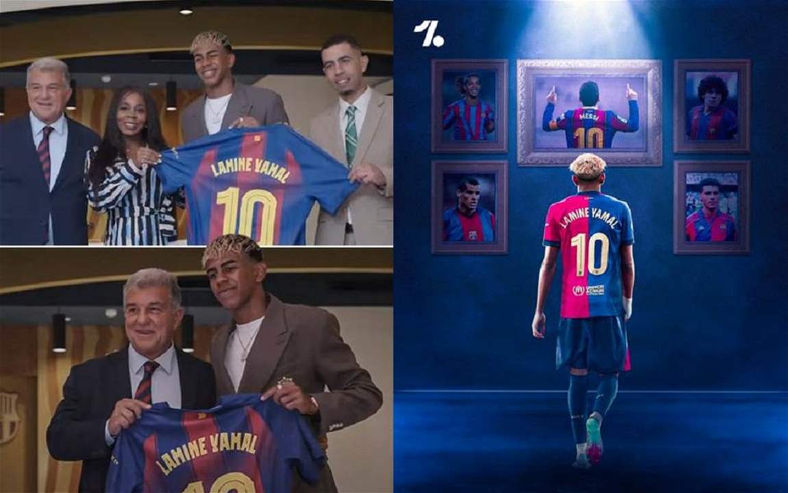 فيديو - يامال يحمل راية الرقم 10 ويعد بالمزيد