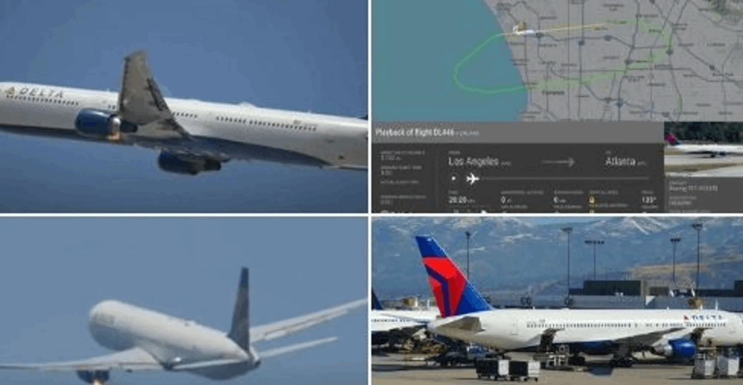 حريق في محرك طائرة.. وتصرف ذكي من الطيار! 