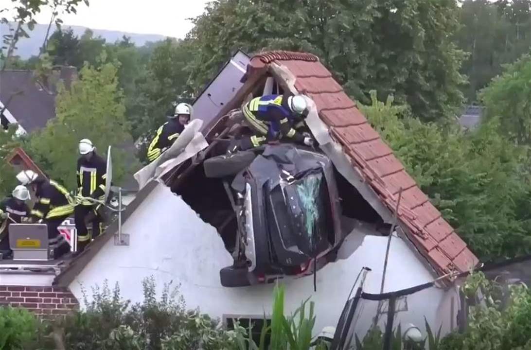 بالفيديو - حادث غبر إعتيادي!