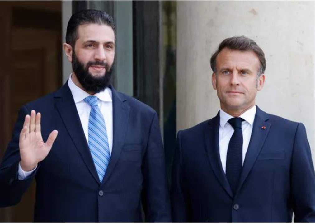 إتصال هاتفي بين الشرع وماكرون.. ماذا في تفاصيله؟ 