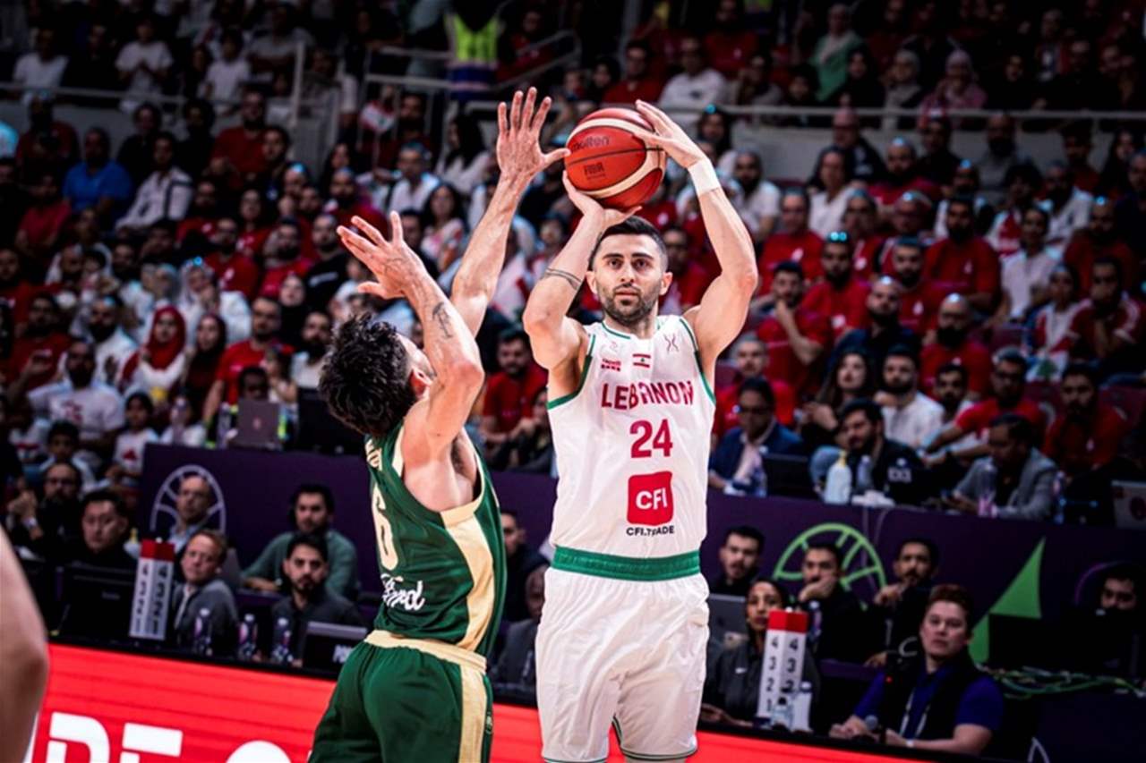 كأس آسيا لكرة السلة: لبنان يخسر أمام أستراليا 
