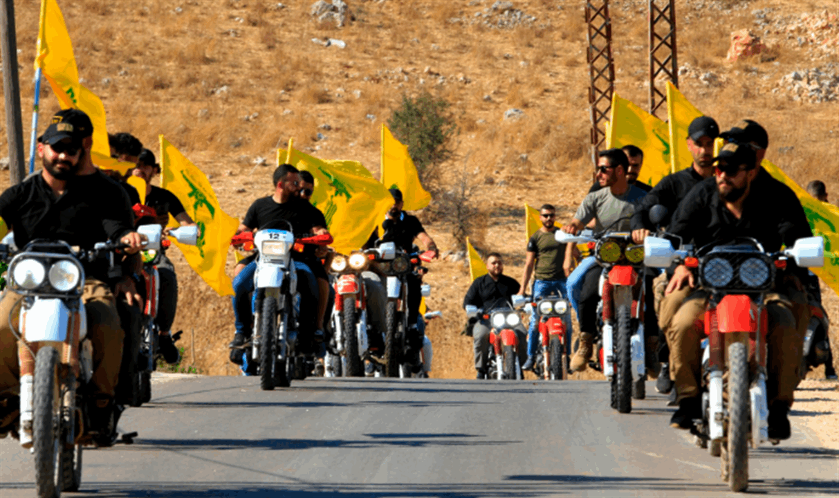  مسيرات عبر الدراجات النارية  لمناصري &quot;حزب الله&quot; في الضاحية الجنوبية لبيروت