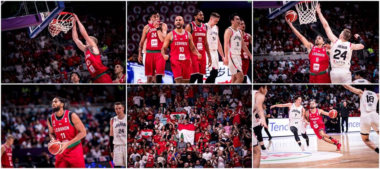 كأس آسيا لكرة السلة: لبنان يعود، يهزم اليابان ويتأهل الى ربع النهائي