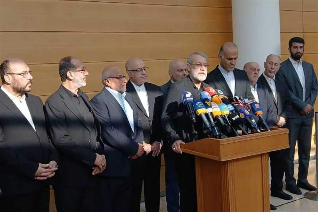 لاريجاني: أشكر أستاذي نبيه بري الذي رتب هذه الزيارة