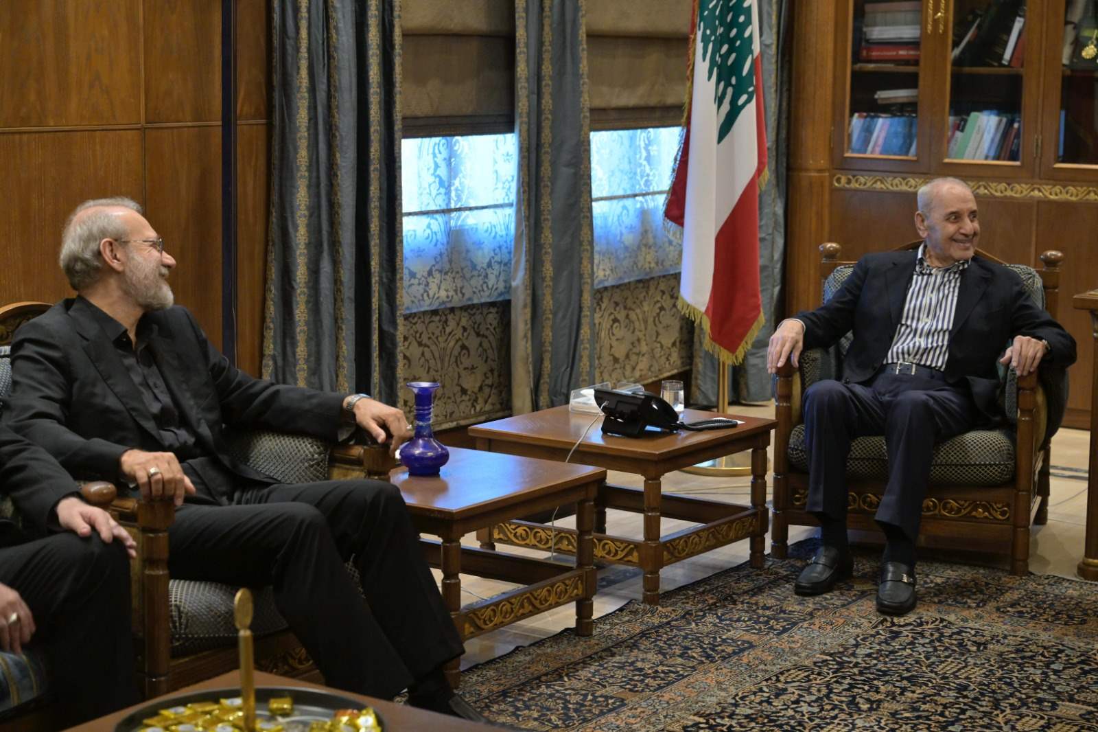 لاريجاني من عين التينة: حافظوا على المقاومة 