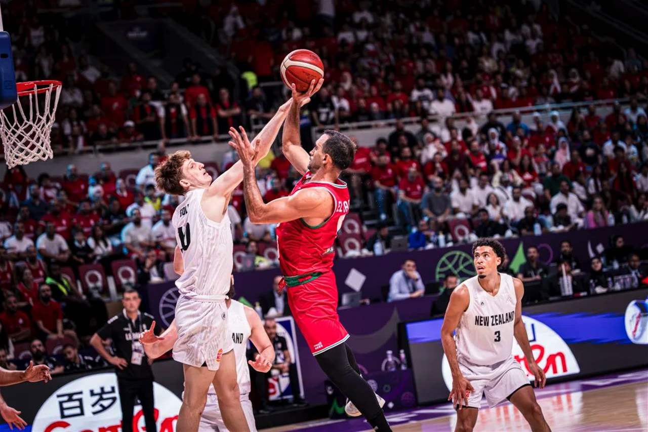 كأس آسيا لكرة السلة: نيوزيلندا إلى نصف النهائي على حساب لبنان  