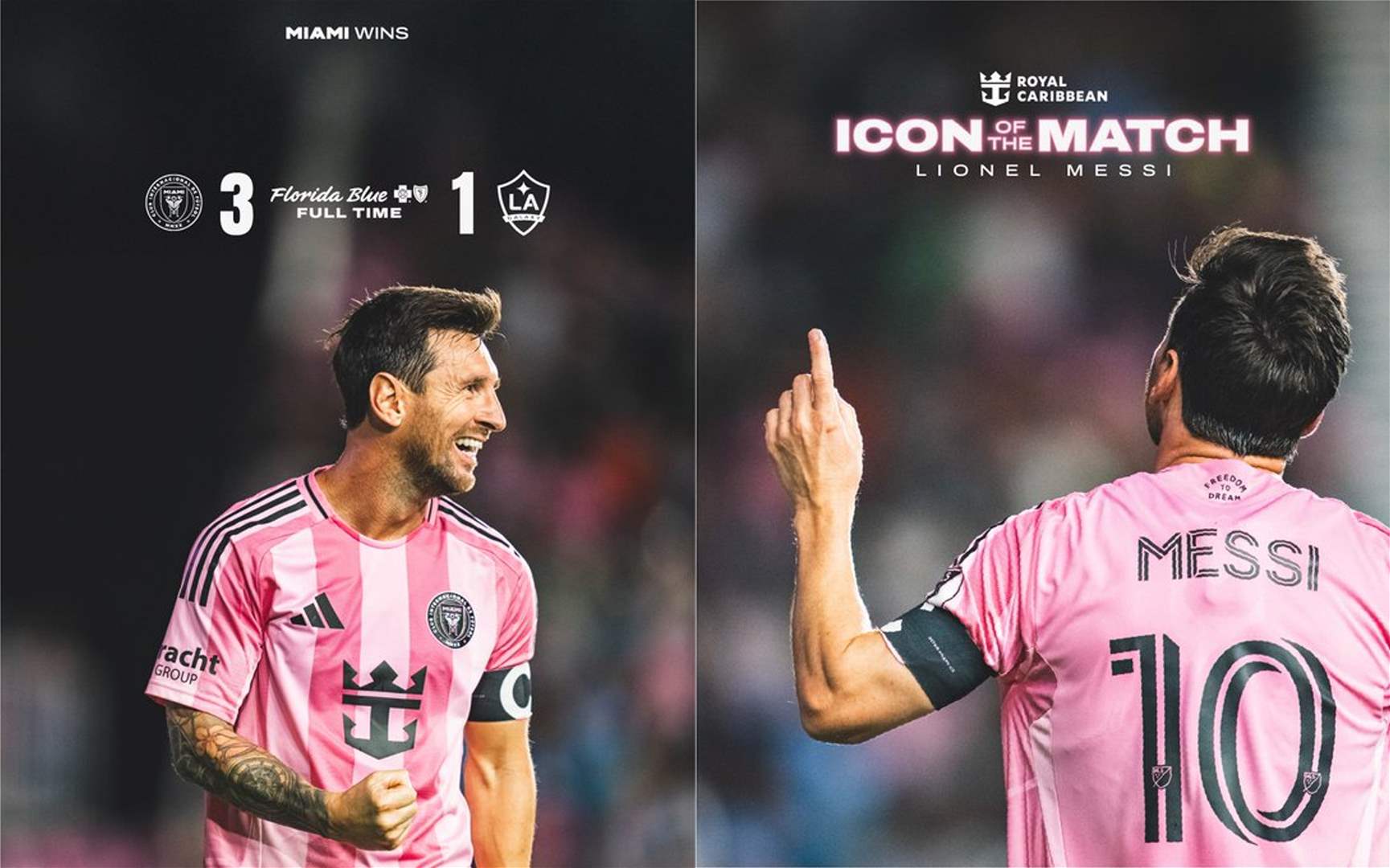 فيديو - ميسي يقود انتر ميامي الى فوز جديد