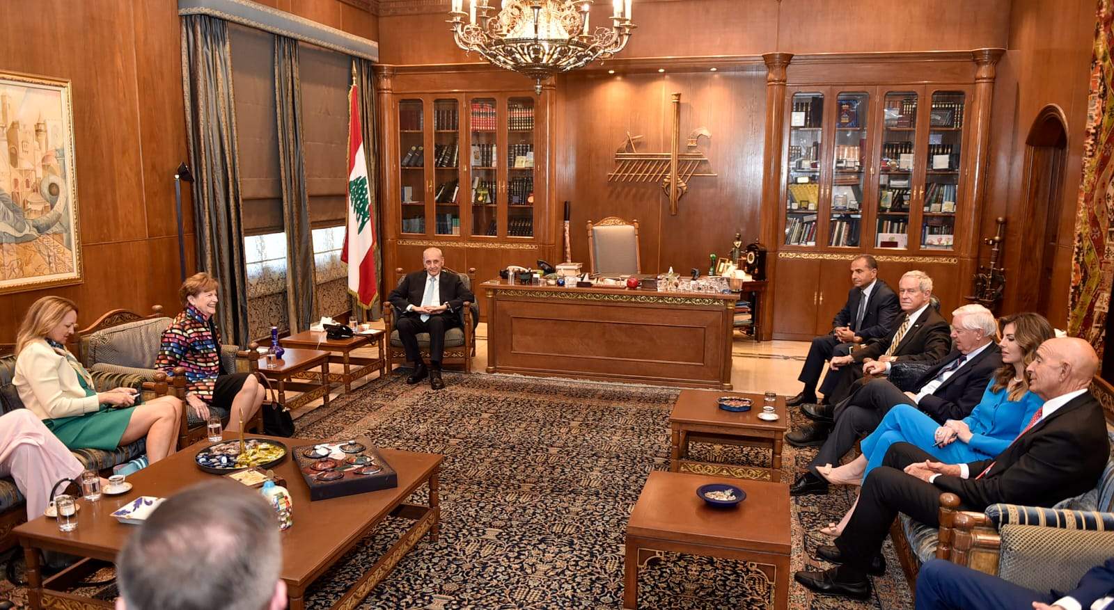 بري استقبل الوفد الأميركي الموسّع.. وبحثٌ في أوضاع لبنان والمنطقة 