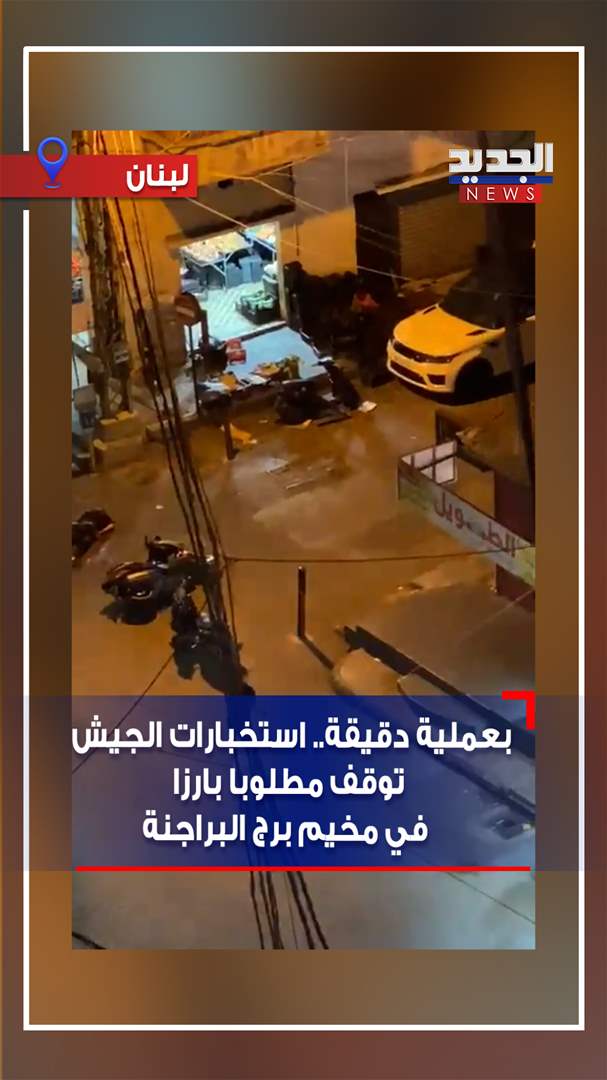 استخبارات الجيش توقف مطلوبا بارزا في مخيم برج البراجنة (فيديو) 