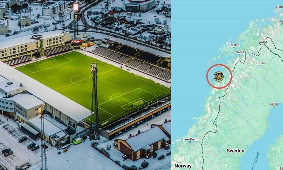ملعب صغير قرب الدائرة القطبية الشماليّة في دوري أبطال أوروبا