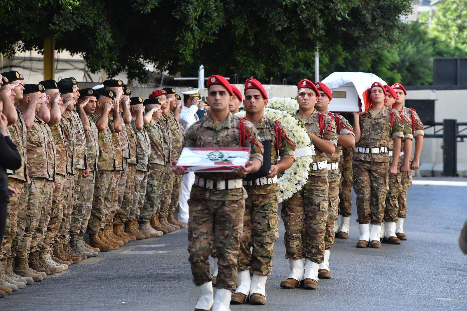 مراسم تشييع شهداء الجيش