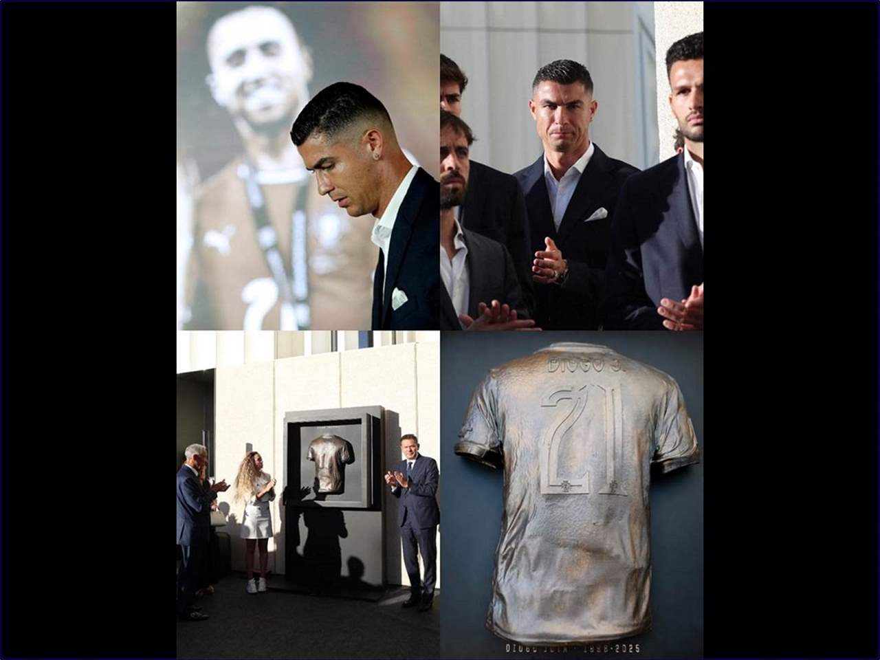 رونالدو يقود لاعبي البرتغال في تأبين ديوغو جوتا 