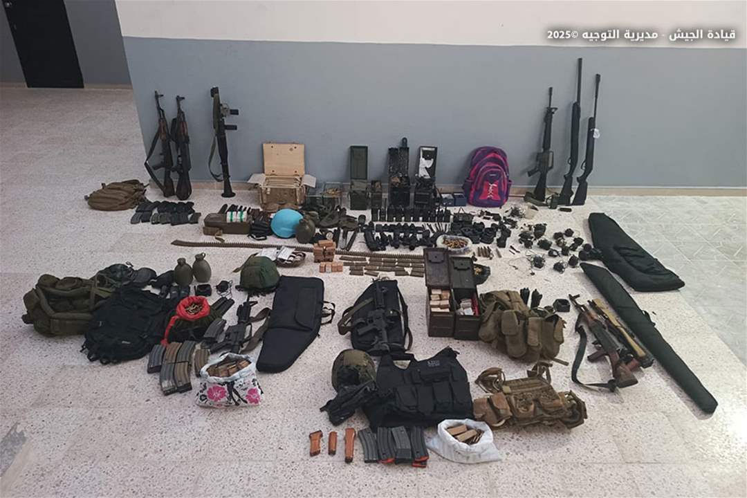 منها الإتجار بالأسلحة وإطلاق النار.. مواطنون بقبضة الجيش اللبناني (صور) 