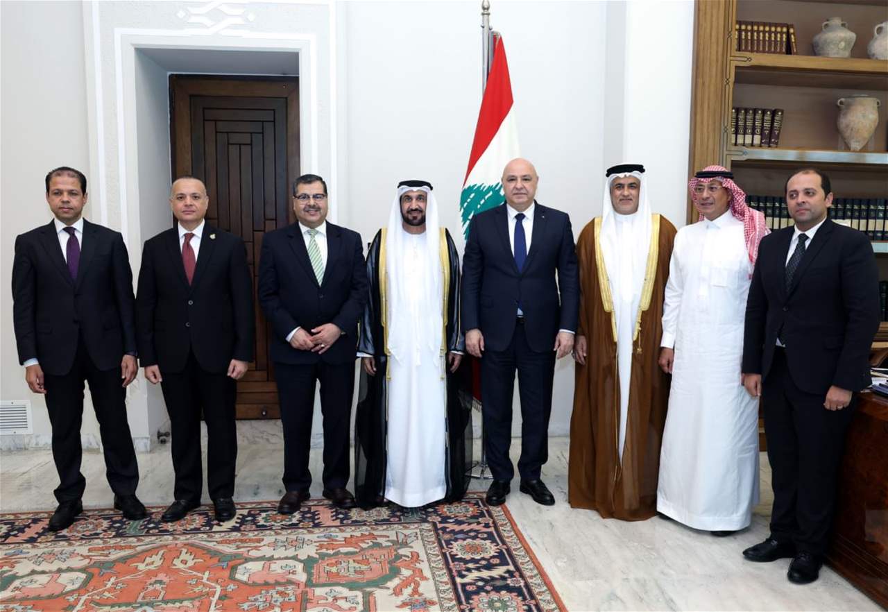 عون أمام وفد البرلمان العربي: متمسكون بمبادرة السلام العربية