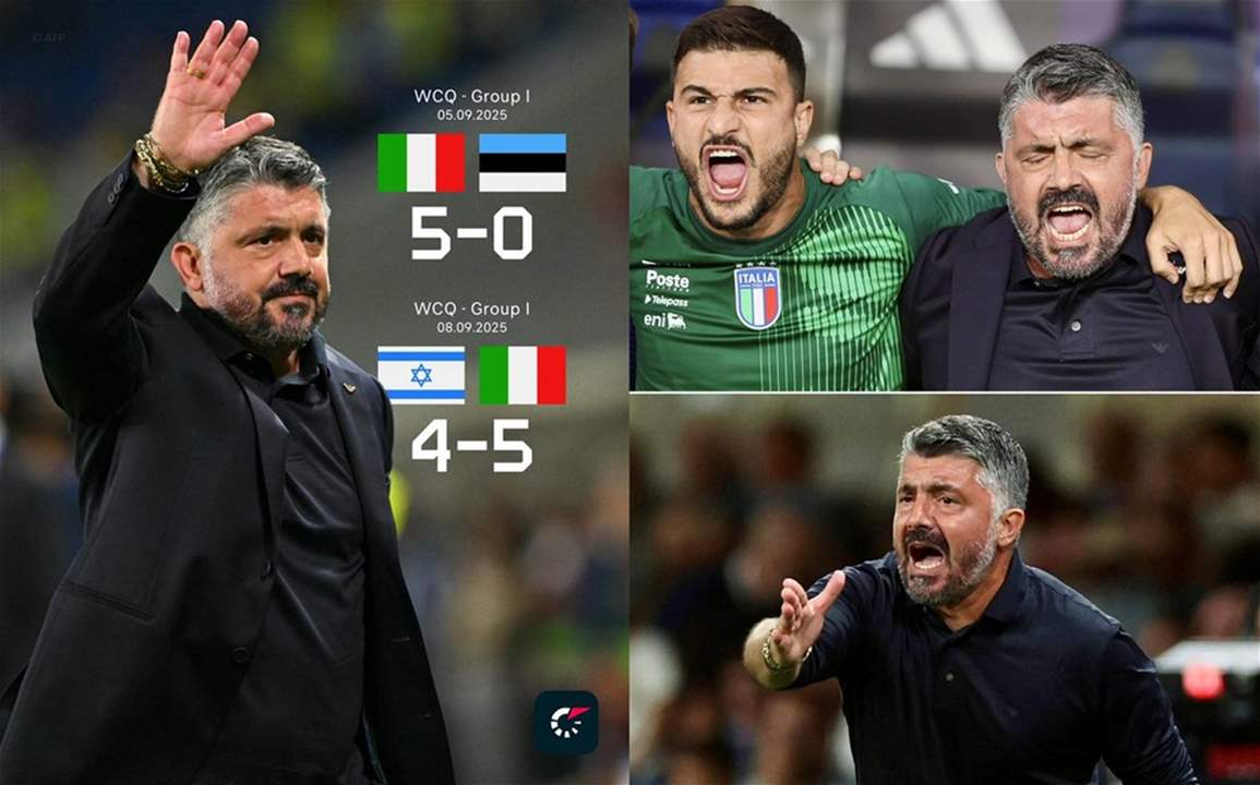 فيديو – شاهدوا كيف شتم غاتوزو لاعبي اسرائيل