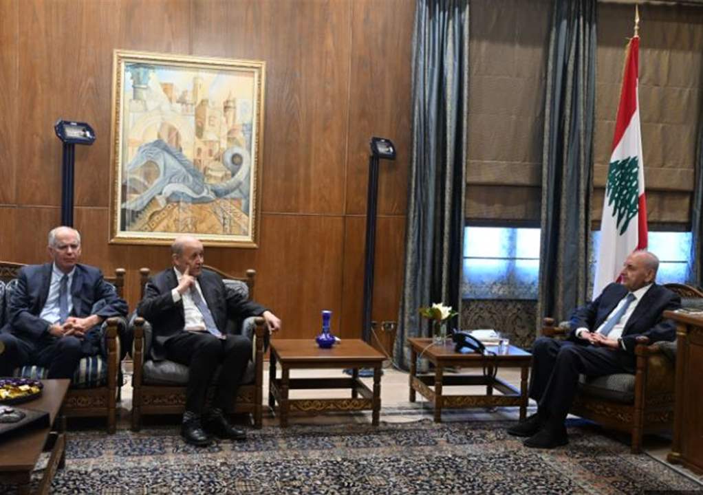 بري يلتقي لودريان في عين التينة