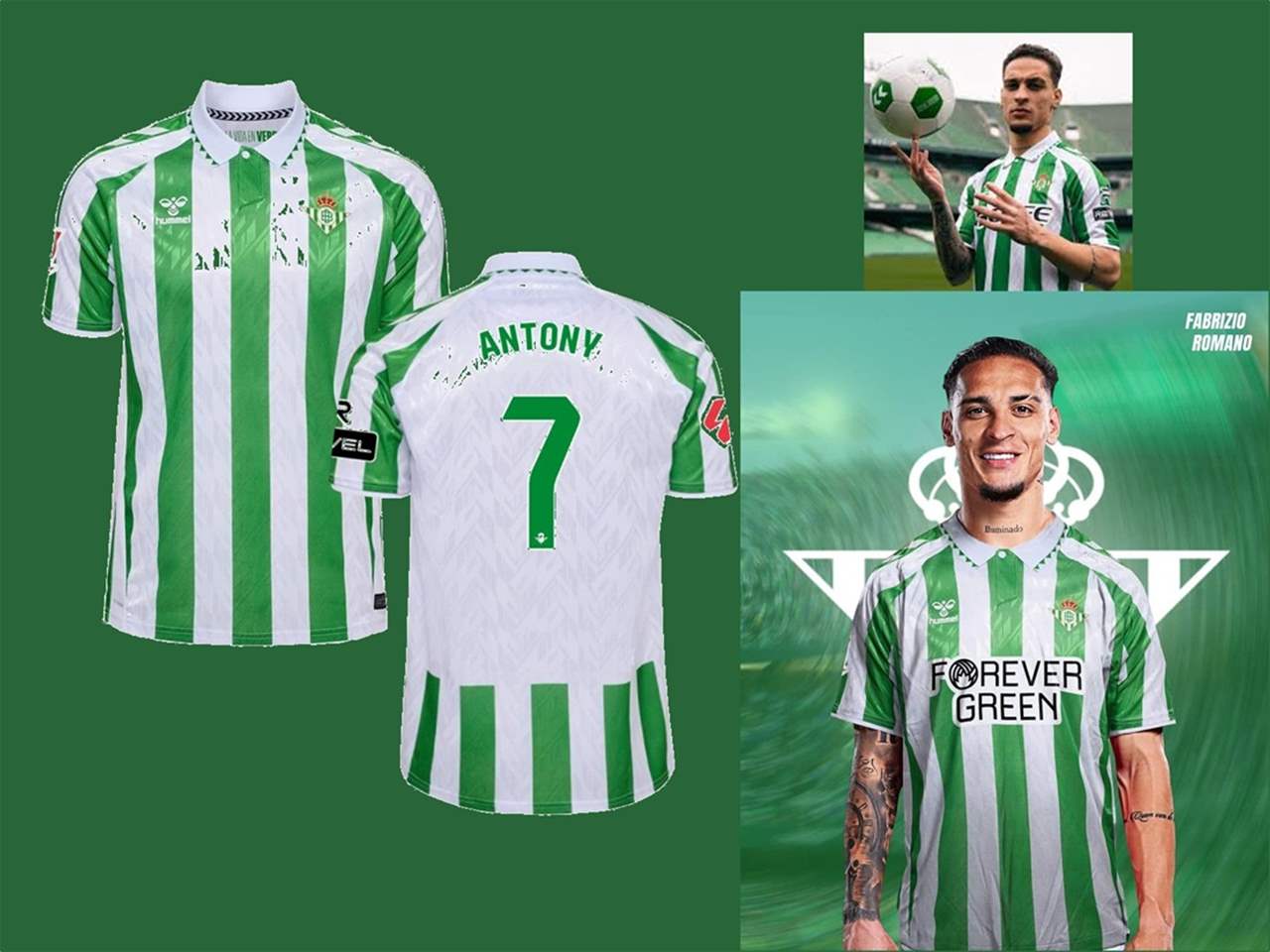 ريال بيتيس يطلق قميصاً مخصصا للنجم البرازيلي أنتوني