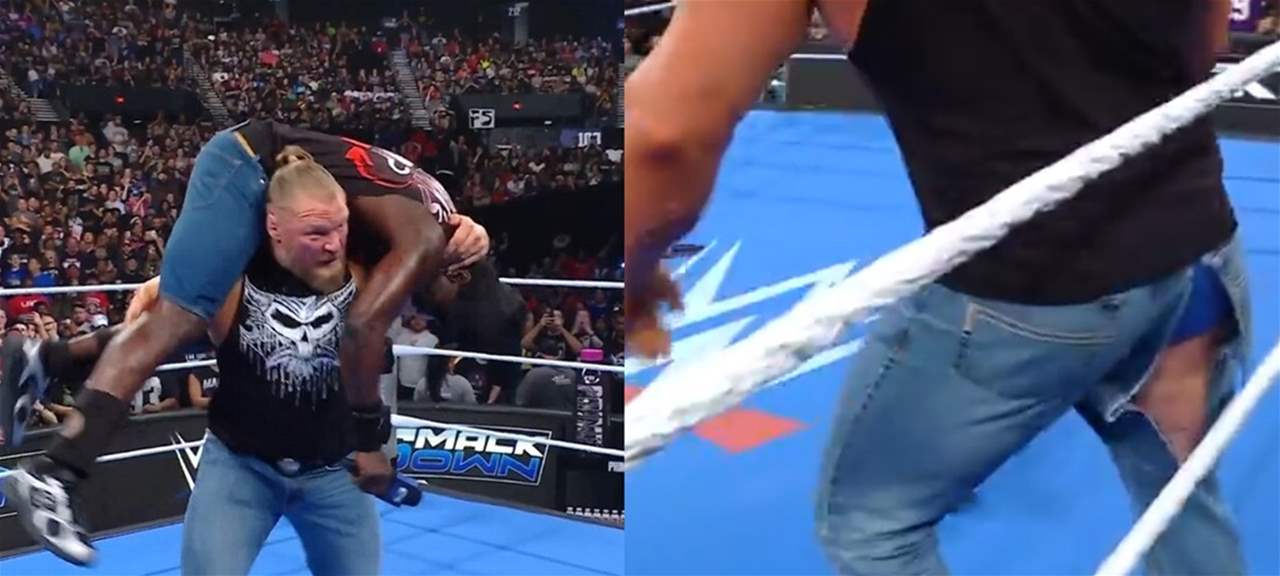 فيديو - شاهدوا كيف تمزّق سروال الوحش