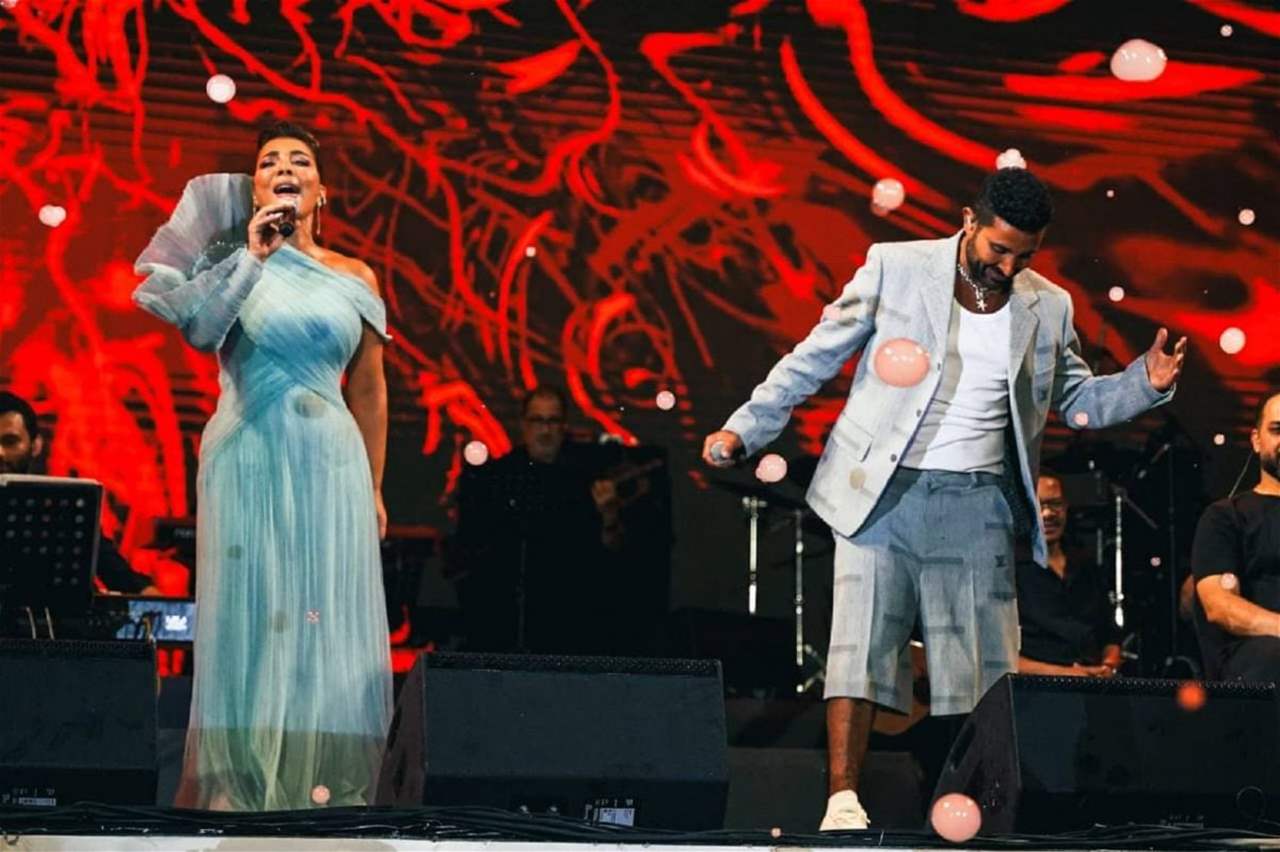 أصالة وأحمد سعد يختتمان احتفالات اليوم الوطني السعودي في مصر