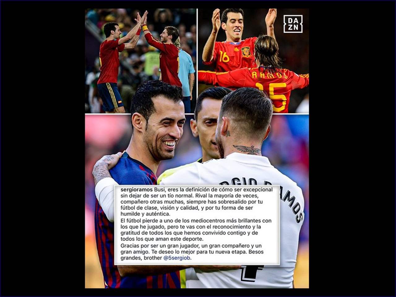 بعد قرار الاعتزال: راموس يودع بوسكيتس بكلام مؤثر 