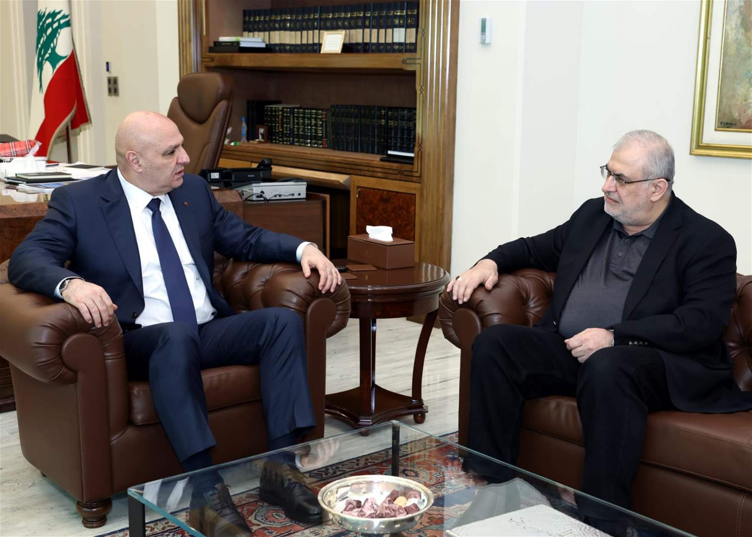 رعد يحط في بعبدا.. ماذا دار مع الرئيس؟ (صورة) 