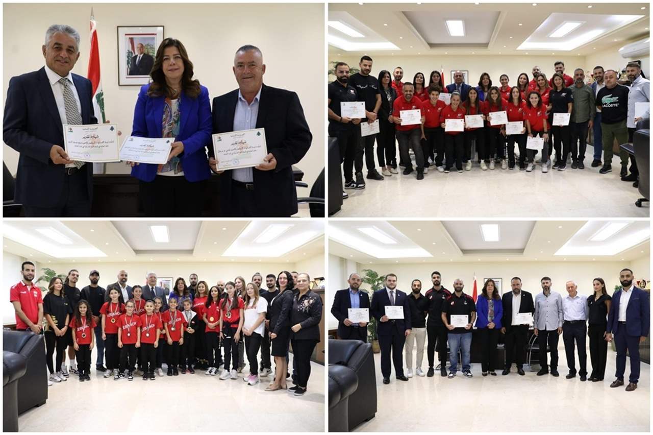 وزيرة الشباب والرياضة كرّمت رياضيين حققوا انجازات
