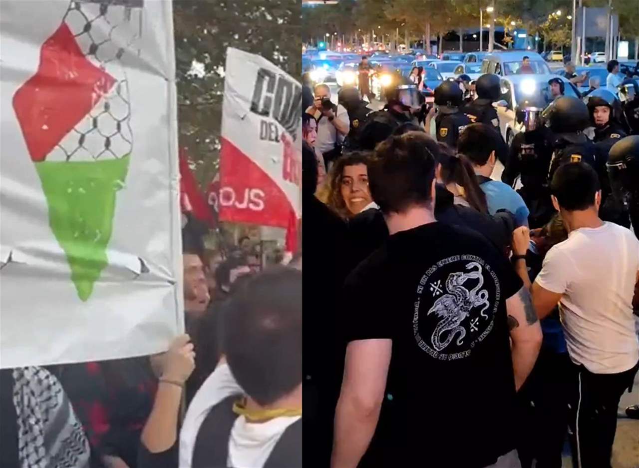 فيديو - آلاف الاسبان يرفضون مواجهة أندية كرة السلة الاسرائيلية