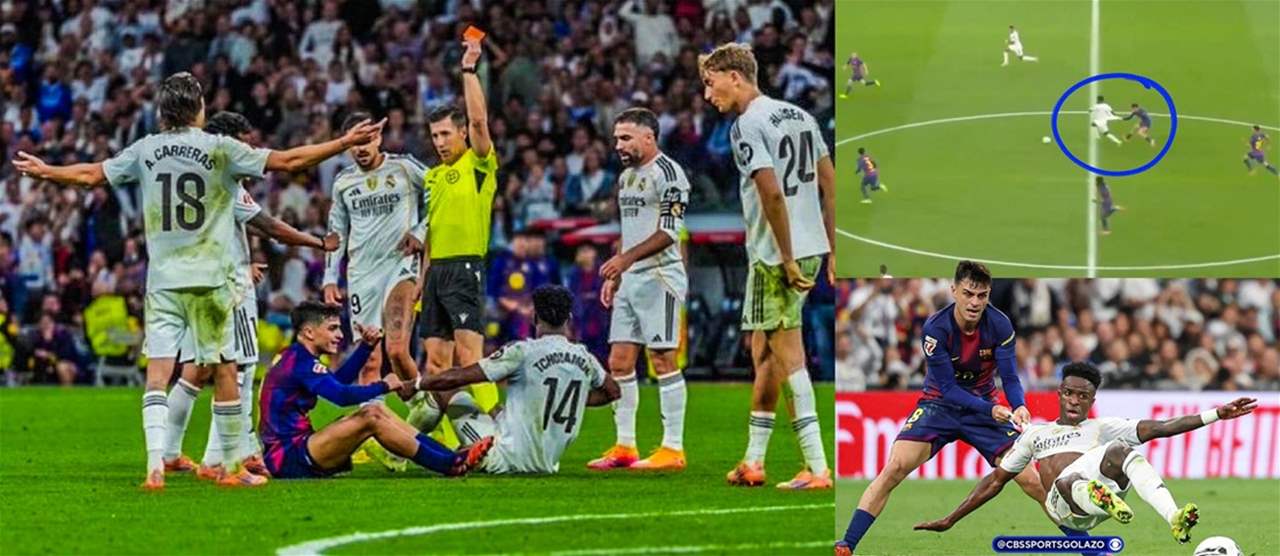 أول بطاقة حمراء في مسيرة بيدري