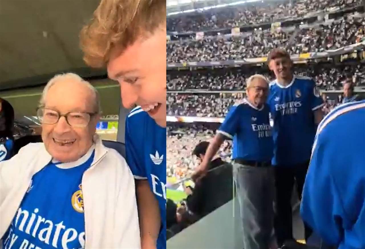 فيديو - الجدّ الذي حضر الكلاسيكو شخصياً لأول مرّة
