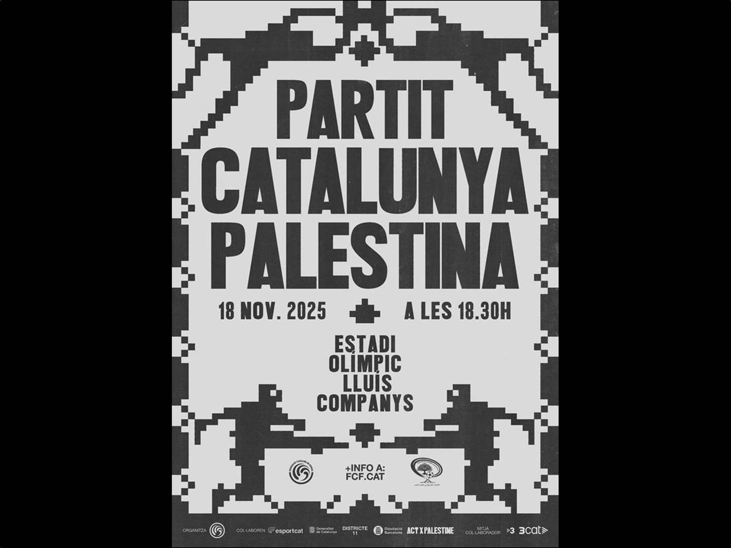 كتالونيا تواجه فلسطين .. مباراة لدعم غزّة في مونتجويك