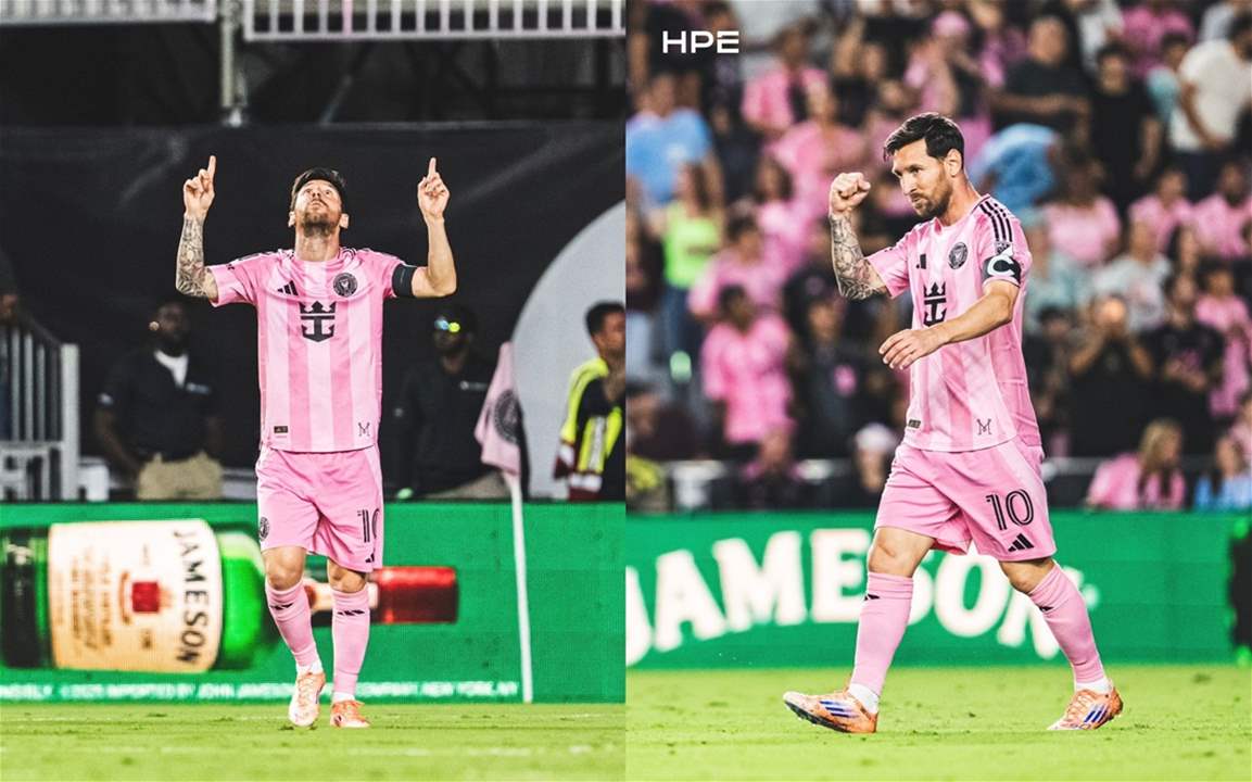 فيديو - بهدفين وتمريرة حاسمة .. ميسي يحمل انتر ميامي لنصف النهائي