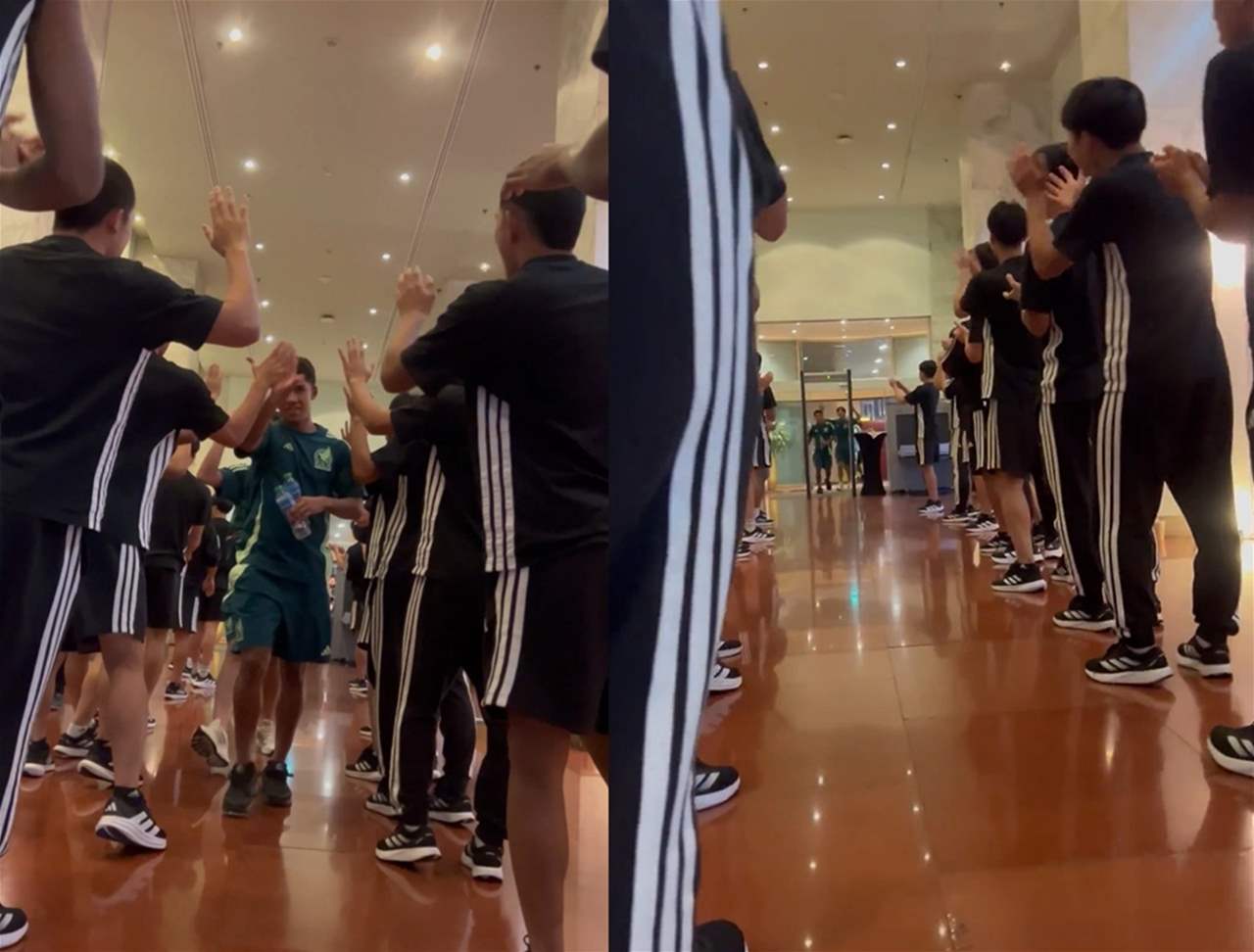 فيديو - اليابانيون نظمّوا ممراً شرفيّاً للمكسيكيين لمناسبة الفوز