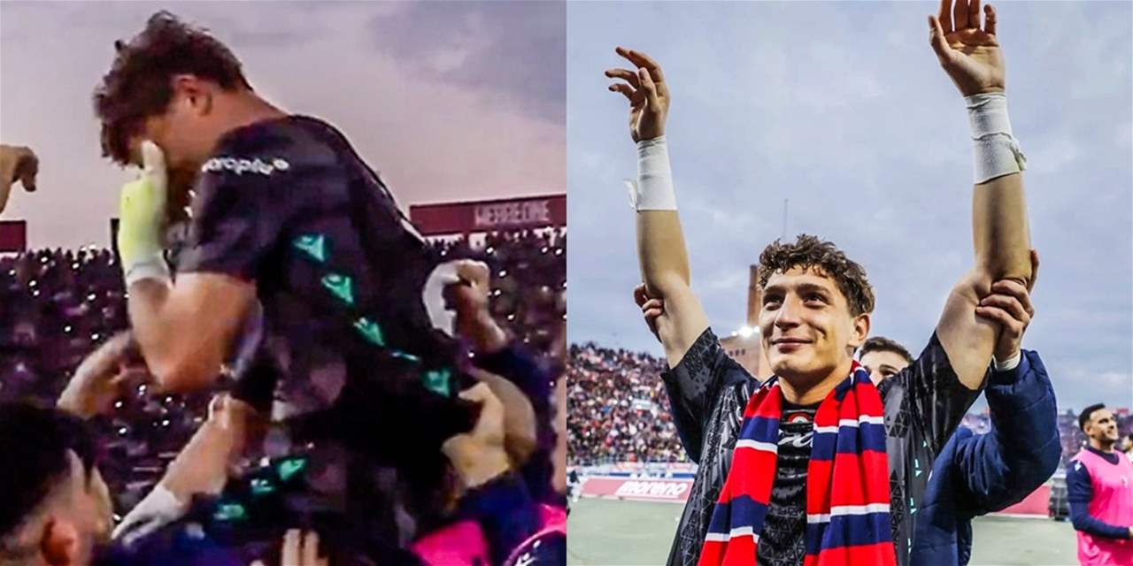 حارس شاب يبكي فرحاً في ظهوره الأول الناجح