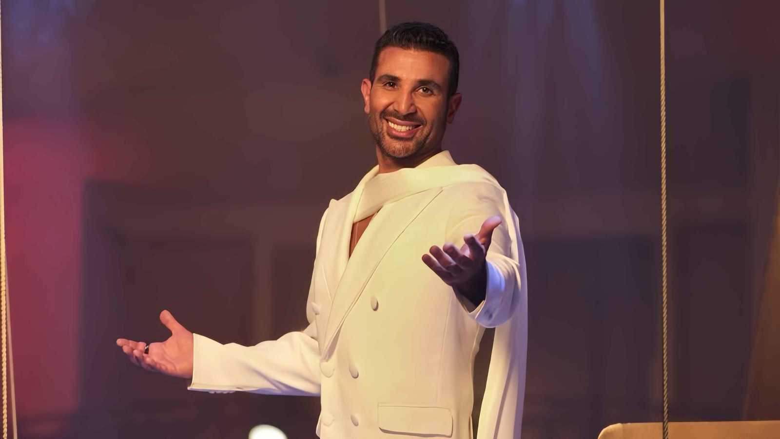 أول ظهور علني لـ أحمد سعد بعد حادث السير