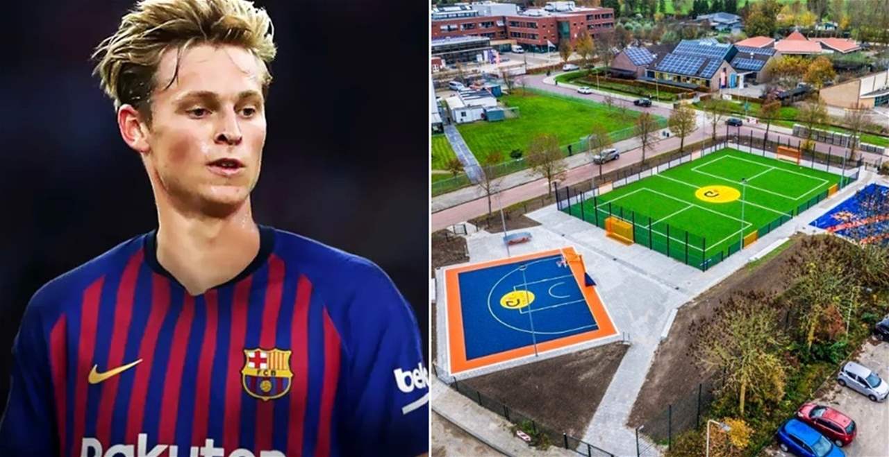 دي يونغ يفتتح &quot;ملاعب كرويف&quot; في مسقط رأسه