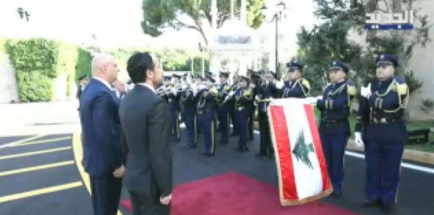 بدء مراسم استقبال الرئيس القبرصي والوفد المرافق