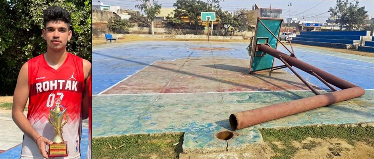 فيديو قاسي لمقتل لاعب شاب بعد سقوط عمود كرة السلة عليه