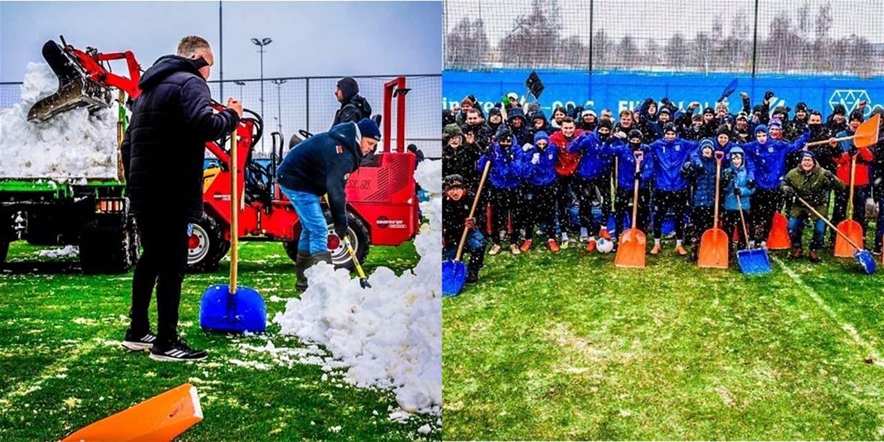 مجارف الجماهير تُنقذ التحضيرات لقمة الدوري الهولندي