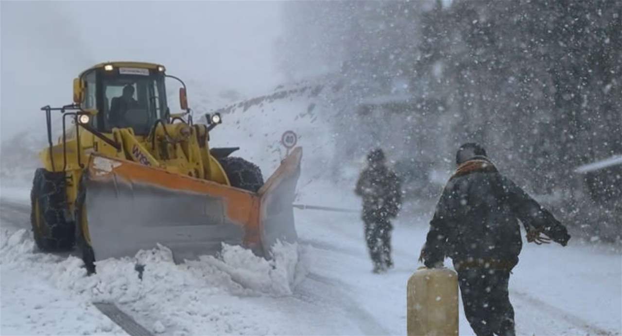 إليكم الطرقات المقطوعة بسبب تراكم الثلوج