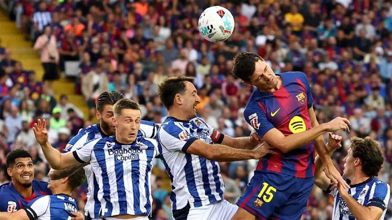 مباراة مثيرة للجدل: ريال سوسييداد يوقف سلسلة برشلونة