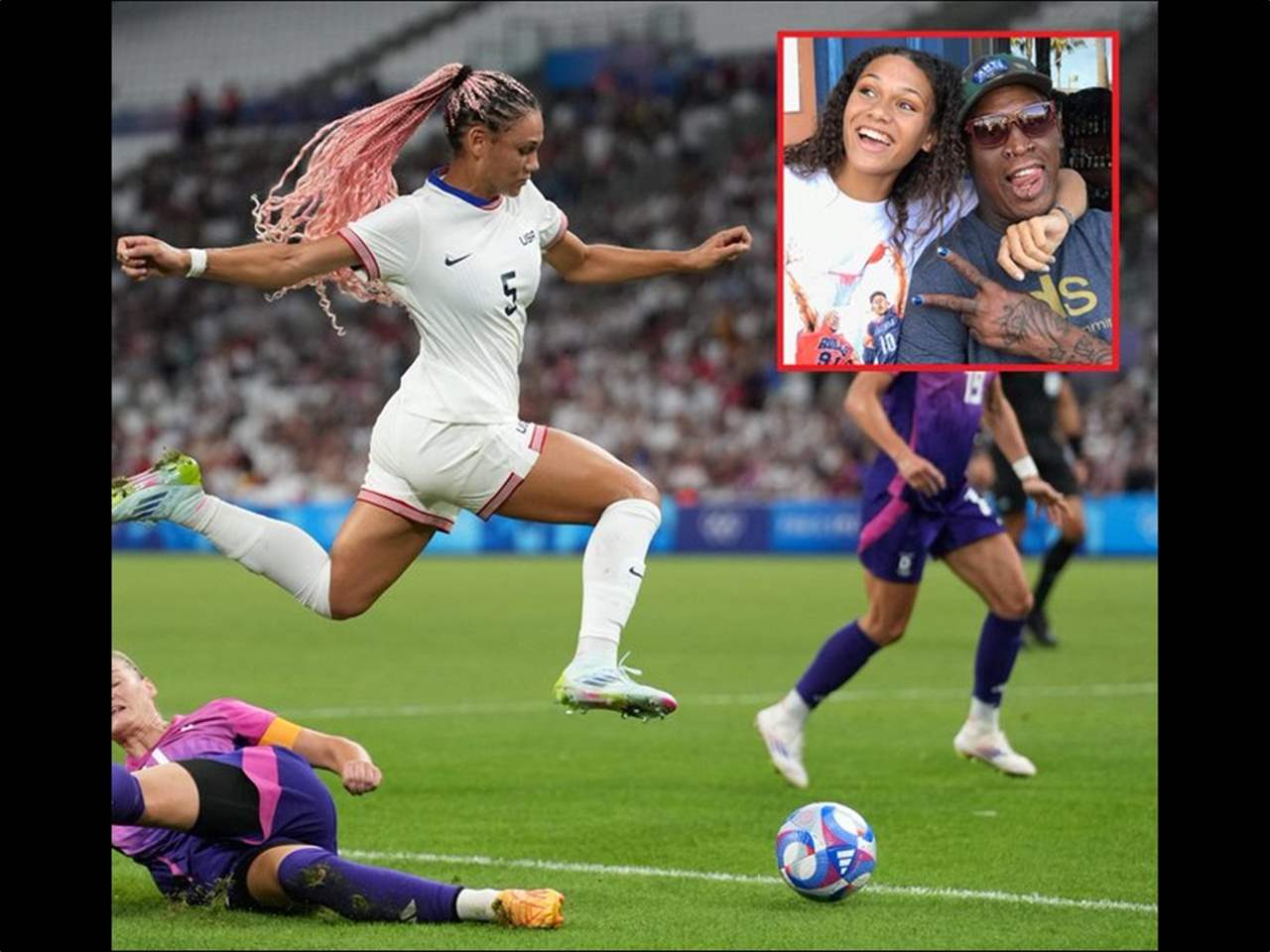 ابنة دينيس رودمان الأعلى دخلاً في كرة القدم