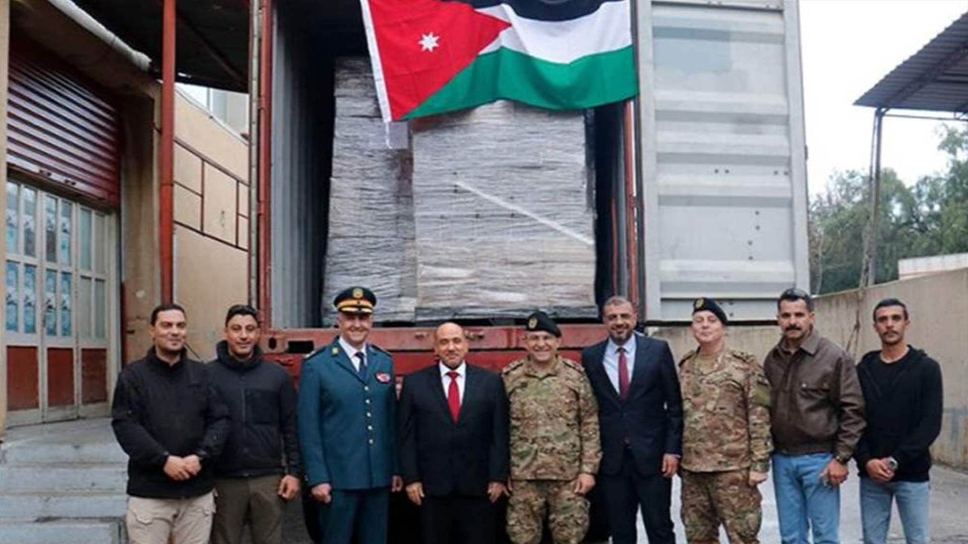 الجيش يتسلم هبة مقدمة من المملكة الأردنية