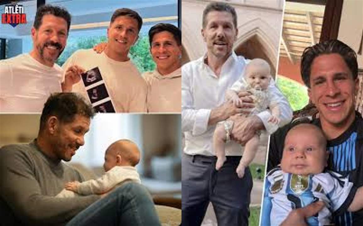 بالفيديو - لحظات عائلية دافئة تجمع دييغو سيميوني بحفيده "فاوسيتينو"