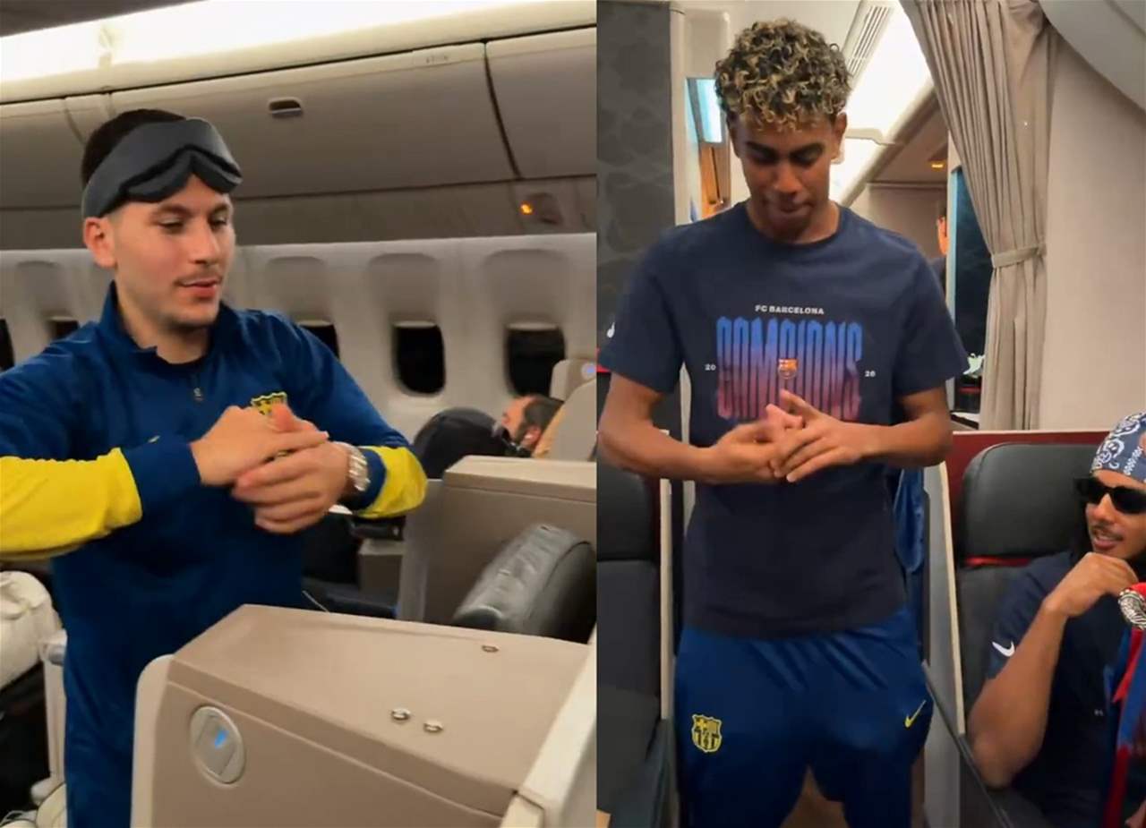 فيديو - يامال ورفاقه يتبادلون مهارات "ناروتو"