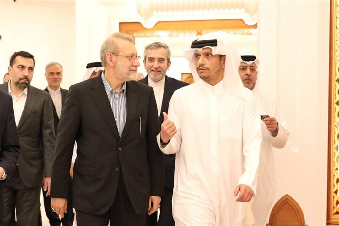 رئيس الوزراء القطري يبحث مع لاريجاني نتائج مفاوضات مسقط